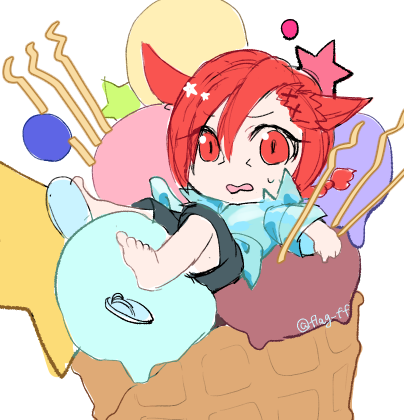 flag_ff's tweet photo. ラハ君食べ物似合うね… https://t.co/ePhxzWaD3U