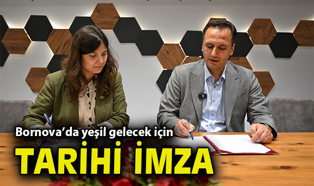 oncusehir's tweet photo. Bornova’da yeşil gelecek için tarihi imza https://t.co/s2woqrL2tb @omereskichp @bornovabld https://t.co/xYqRMInroU