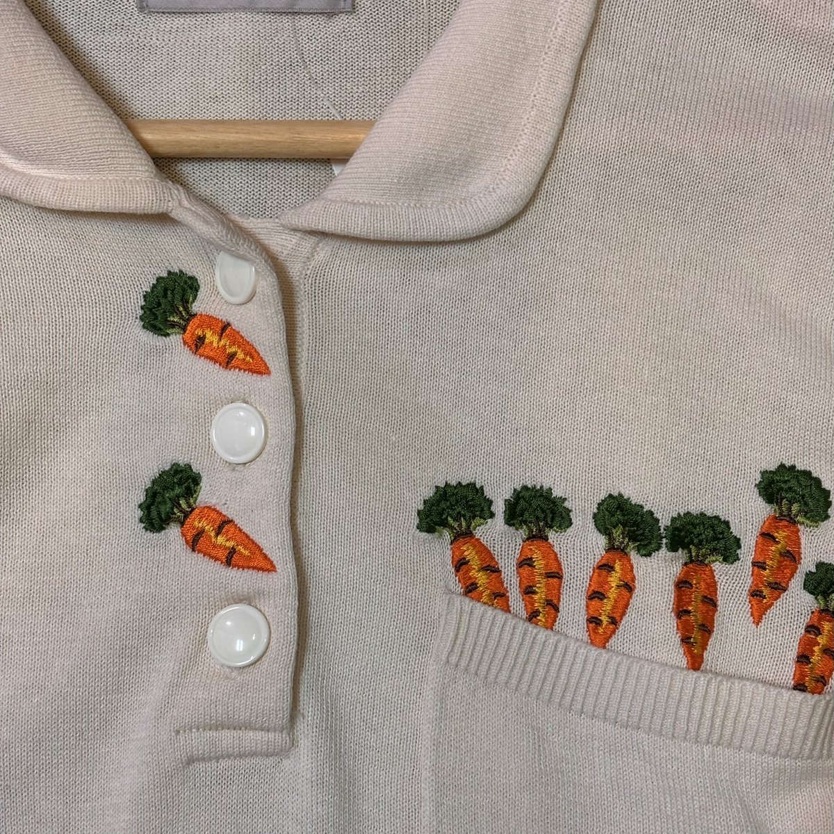 ◎通販可能◎ 🥕80's summer knit🥕 “tomatsu” お色味はアイボリーです