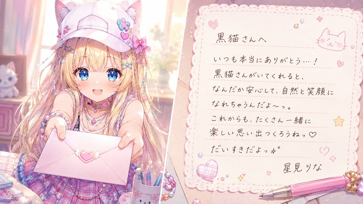 うちの子直筆メッセージカード