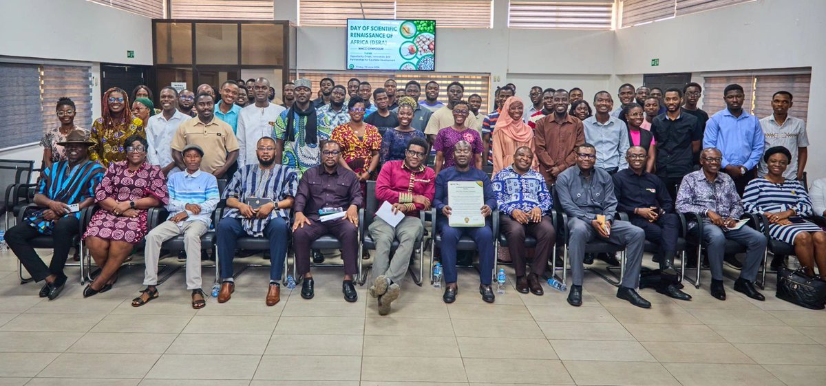 LegacyCrop's tweet photo. Yesterday, I returned to WACCI to participate in the 2026 Day of Scientific Renaissance of Africa (DSRA), at a symposium on Opportunity Crops, Innovation, and Partnerships for Equitable Development.
I made the argument that our private seed sector is malnourished, needs nutrients https://t.co/fWNyaKsszj