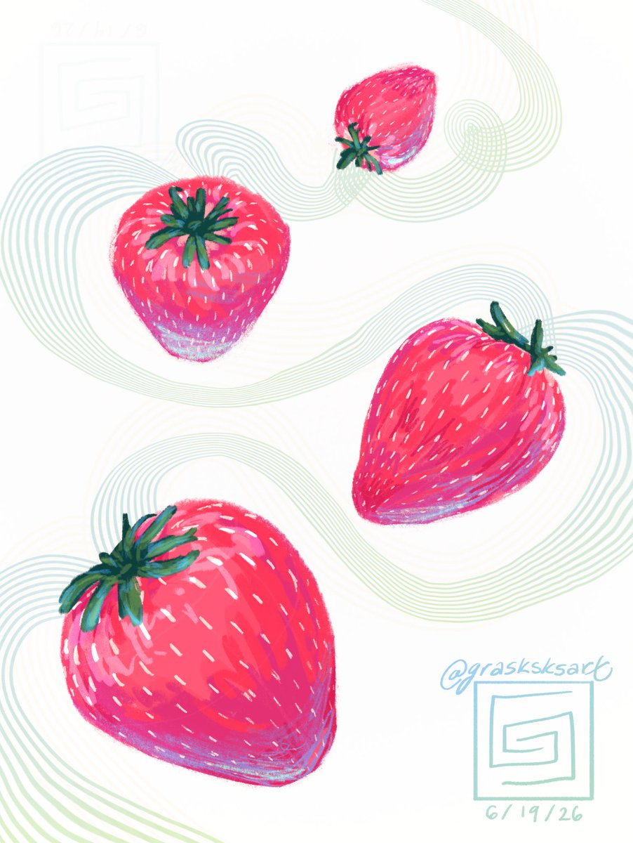 grasksksart's tweet photo. Day 170!

Strawberry season 🍓✨

#digitalart https://t.co/SmbAyfwabk