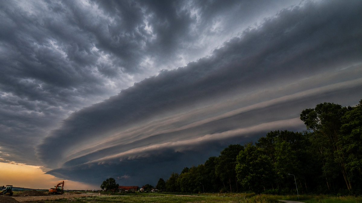 weermanrobert's tweet photo. Hebben jullie nog een beetje geslapen? Wat een natuurgeweld trok er over het land met zelfs een NL-Alert. Dat zie je niet vaak. Heb je zelf ook nog beelden van het noodweer en #stormschade? Let me know! Foto's van Hans Buls en Vivian Kramer. #codeoranje #nlalert https://t.co/8IQmvDnldi