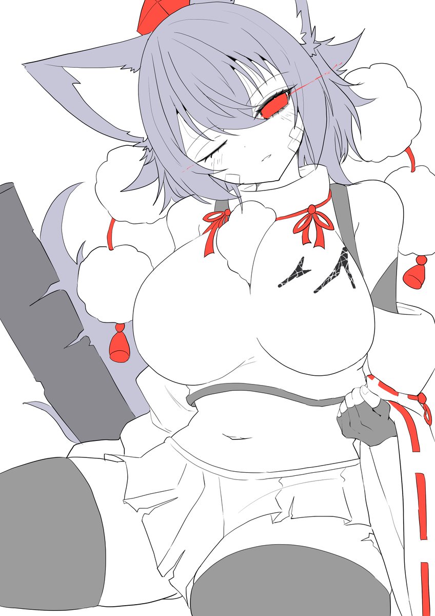 Regu_gua's tweet photo. ボロボロきなりながらも勝つ椛ちゃん描いてます https://t.co/PM0qYZDNFN