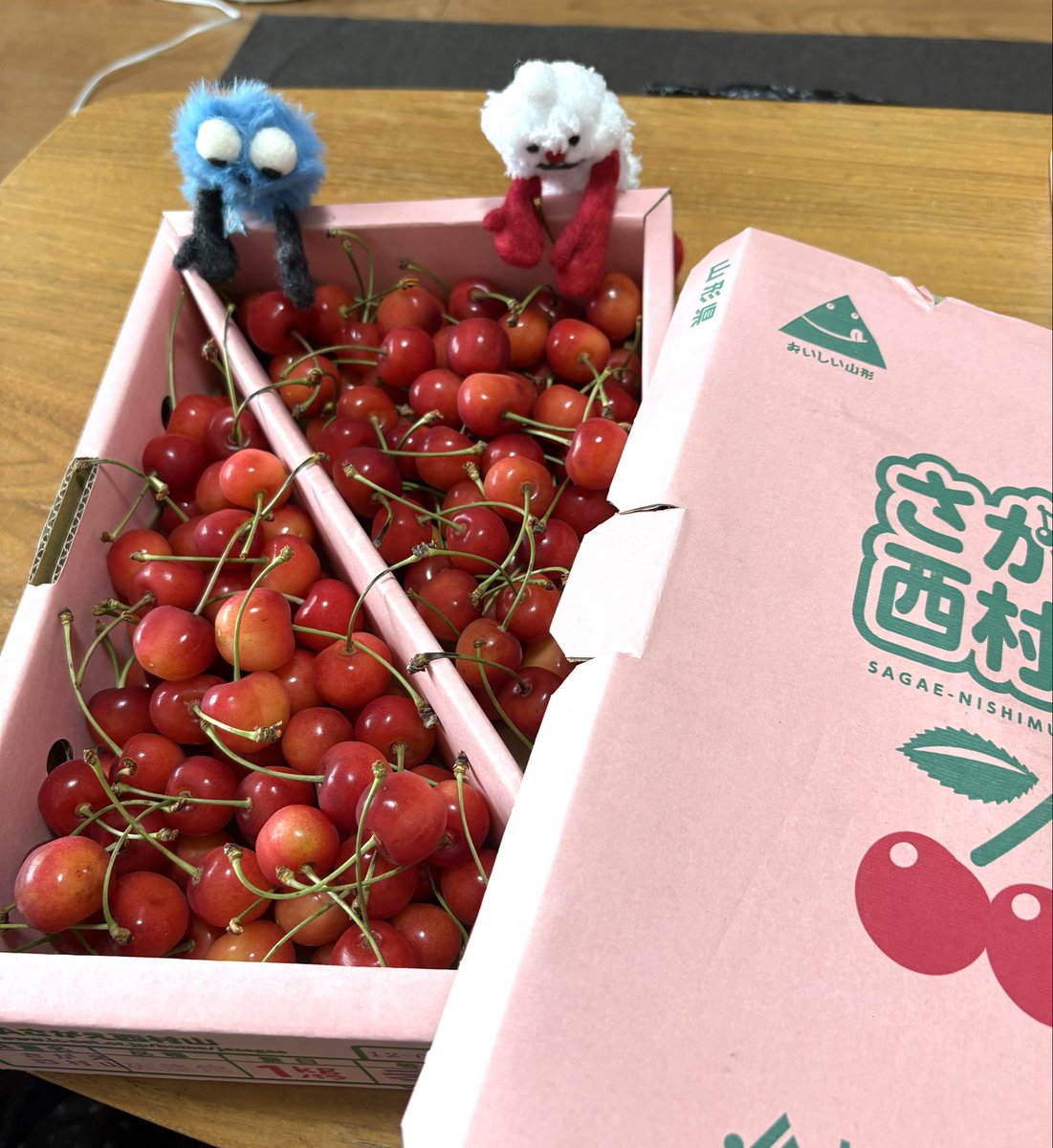 go_makin's tweet photo. 佐藤錦１ｋｇで999円だったの🍒
買うよね
こんなに食べたらお腹壊しちゃうなぁ
＃さくらんぼ https://t.co/InVx45LbpQ