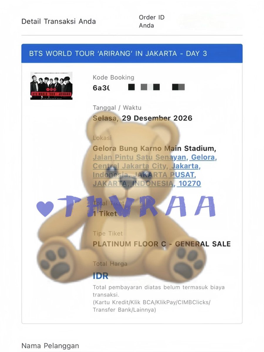 thyngfr's tweet photo. Finally secured😭😭😭, Tuhan terimakasih huaaa akhirnya bisa ketemu BTS😭😭😭, masih ga nyangka tapi seneng bangett 😭😭
See you desember ya sayang2 ku @bts_bighit https://t.co/iw0Y9ppCOR