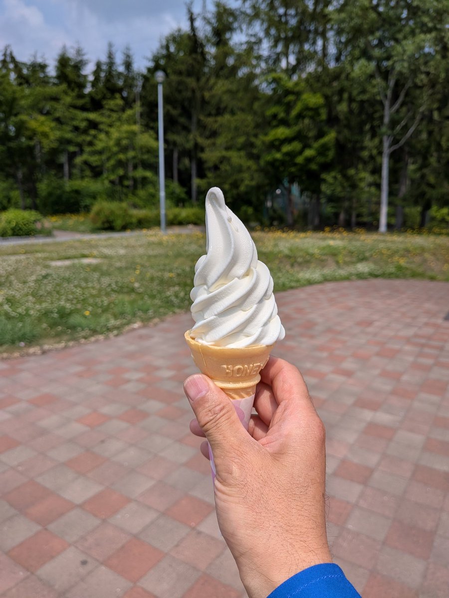 alf350FB's tweet photo. 日帰り出張中、休憩中に車ではあるがバイク乗りとして権利を主張し🍦、義務を果たした✌️ https://t.co/UD3s1HW3V1