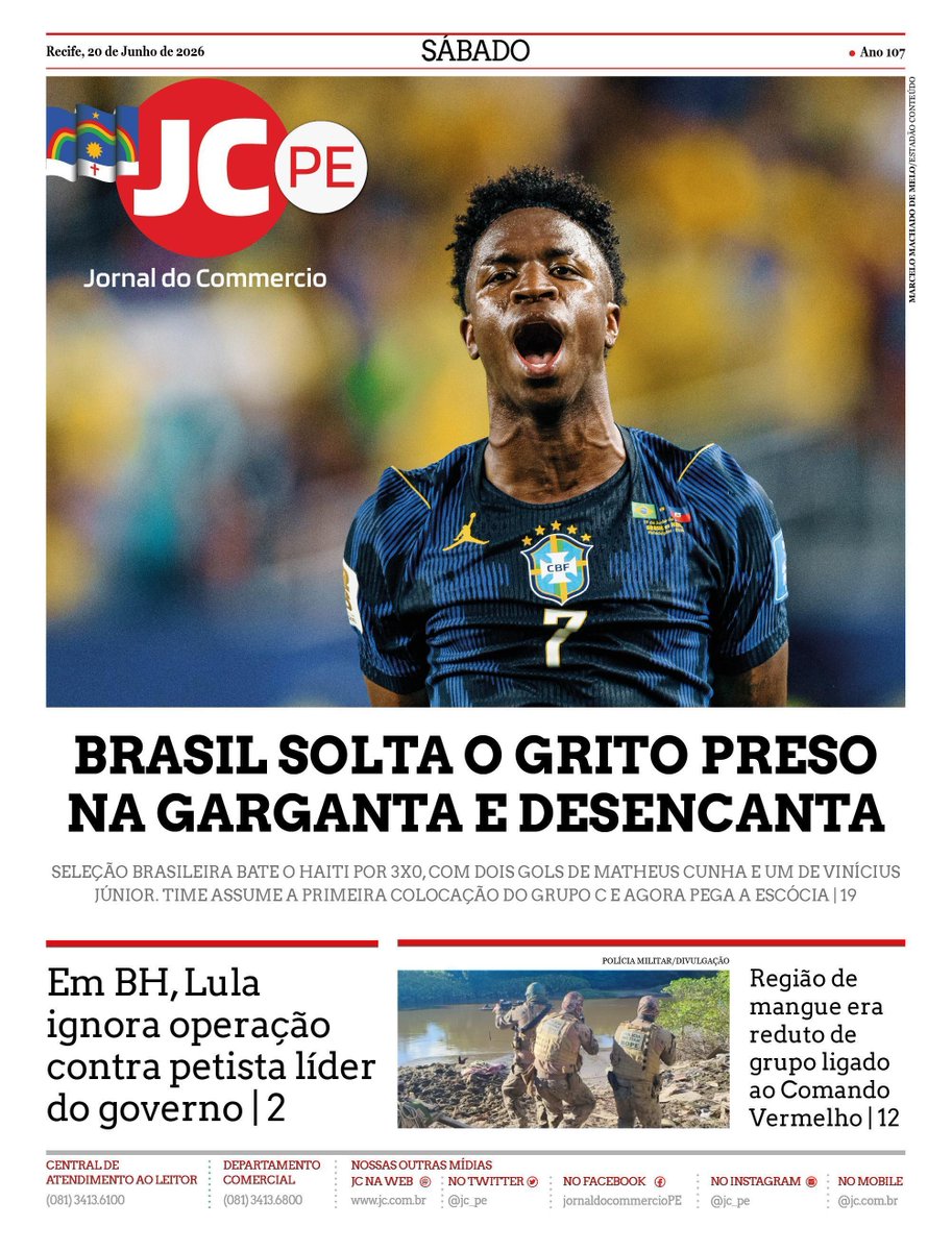 jc_pe's tweet photo. #jc_pe Confira as notícias deste sábado (20). #Capa #JC #jornaldocommercio
https://t.co/sxZgf3zTek
 digital https://t.co/vi6ThT3W4g
