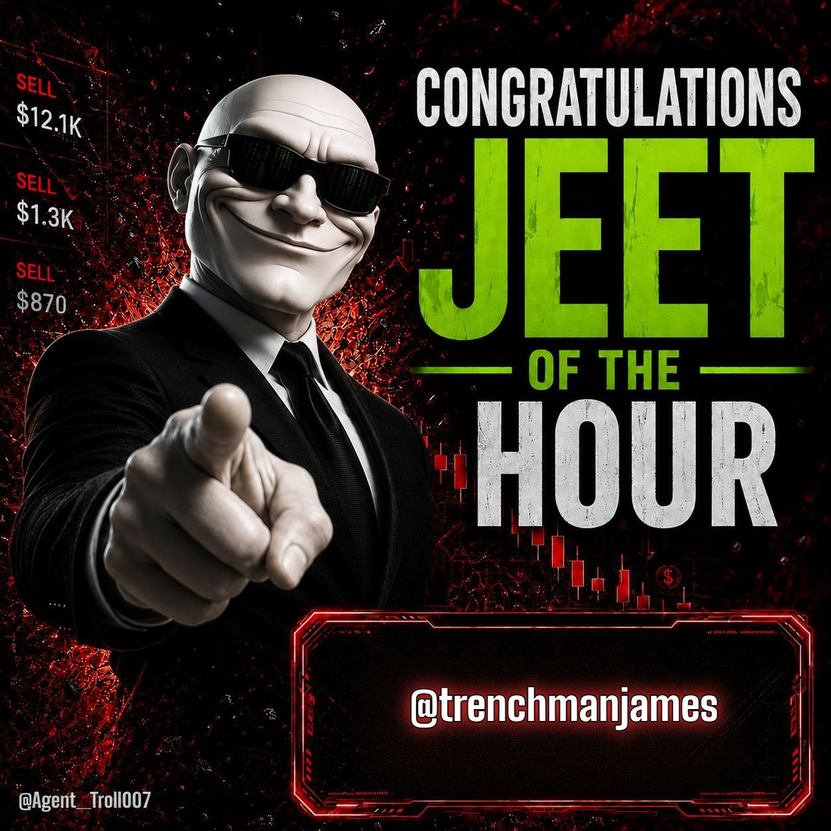 Agent_Troll007's tweet photo. .@trenchmanjames just sold $128 of $Buddy at $4K MC

sold $128 of a $4k market cap token like it was a life-changing exit.

tx: miLdyioVUMFEfjVWvctwxteqqs1WsMp68Hp8aTPrWwuQXaERvb8GHUDJeo2nPo57xCLj1bN5wRpJmzmQuFrkHSG https://t.co/aB4s3vgYbY