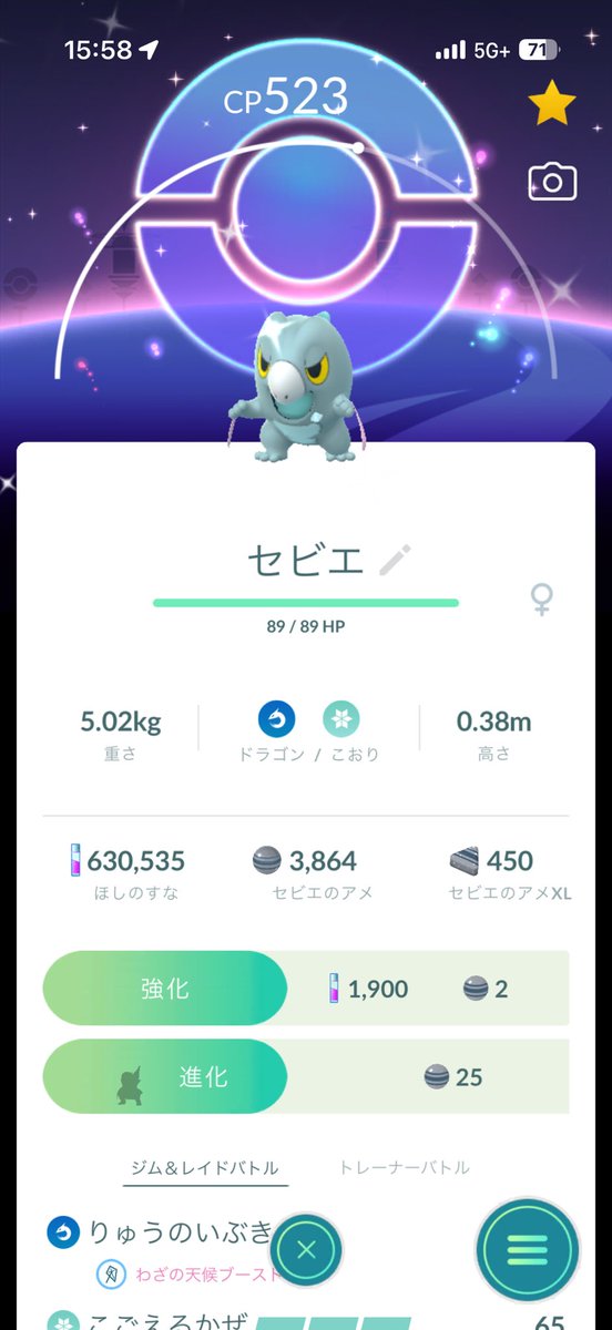 RaKuTo0O_PokeGo's tweet photo. ✨✨✨

#PokémonGO 
#ポケモンGO https://t.co/yA91uS5Ury