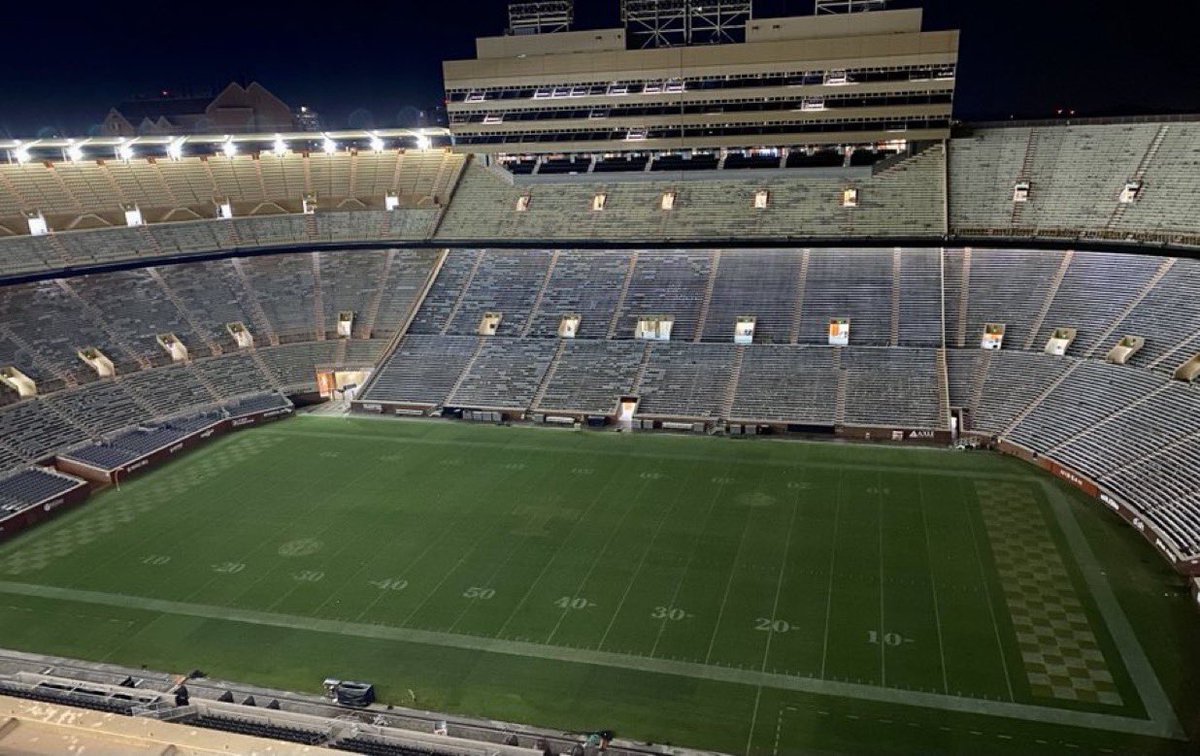 CGProgram's tweet photo. I ran across this beautiful shot of Neyland tonight. Wes Rucker took it after the Alabama game in 2022. I love the vibe of an empty stadium. Cool, eerie. Wes did too. He always tweeted, “Farewell from General Neyland’s Big Ol’ Damn House of Football” after filing his story. Being one of the last, or last, to leave the press box is something I always shared with Wes, albeit in different parts of the country. This shot is my forever reminder of a truly wonderful writer who left a prolific legacy of work, not to mention a beautiful family.