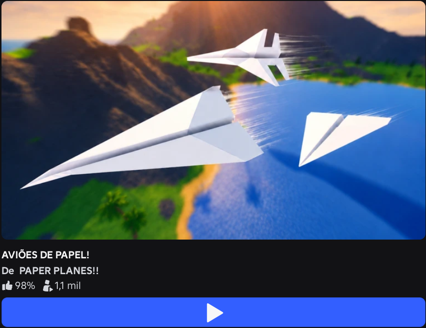 Human0o's tweet photo. tem um jogo praticamente assim no Roblox sobre você ser um aviãozinho de papel https://t.co/YWd89MhmNQ