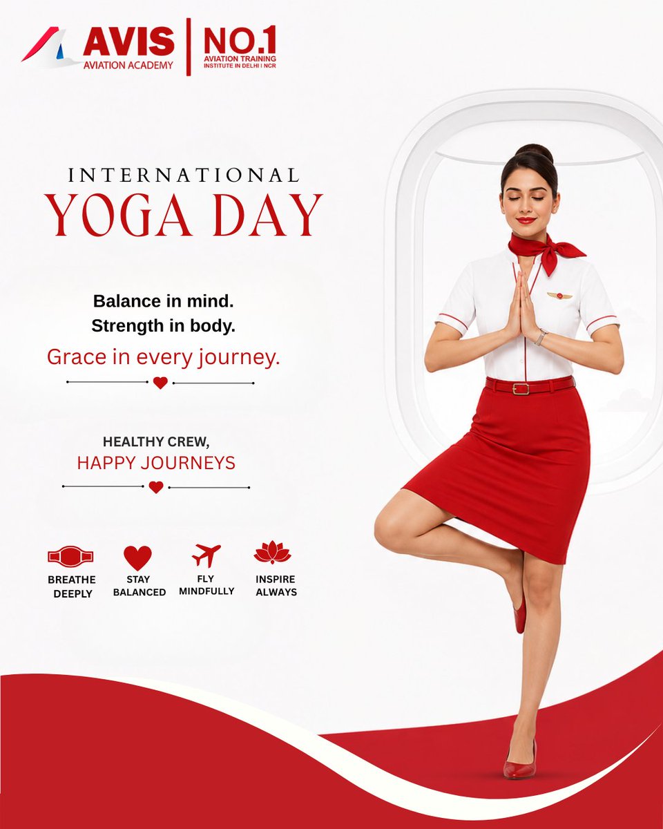 AvisAcademy's tweet photo. International Yoga Day!

A calm mind makes confident decisions.
A healthy body creates stronger professionals.
Healthy Crew. Happy Journeys. ❤️
.
#InternationalYogaDay #yogadaycelebration #yoga #YogaDayRetreat https://t.co/UvwiFrPyo7
