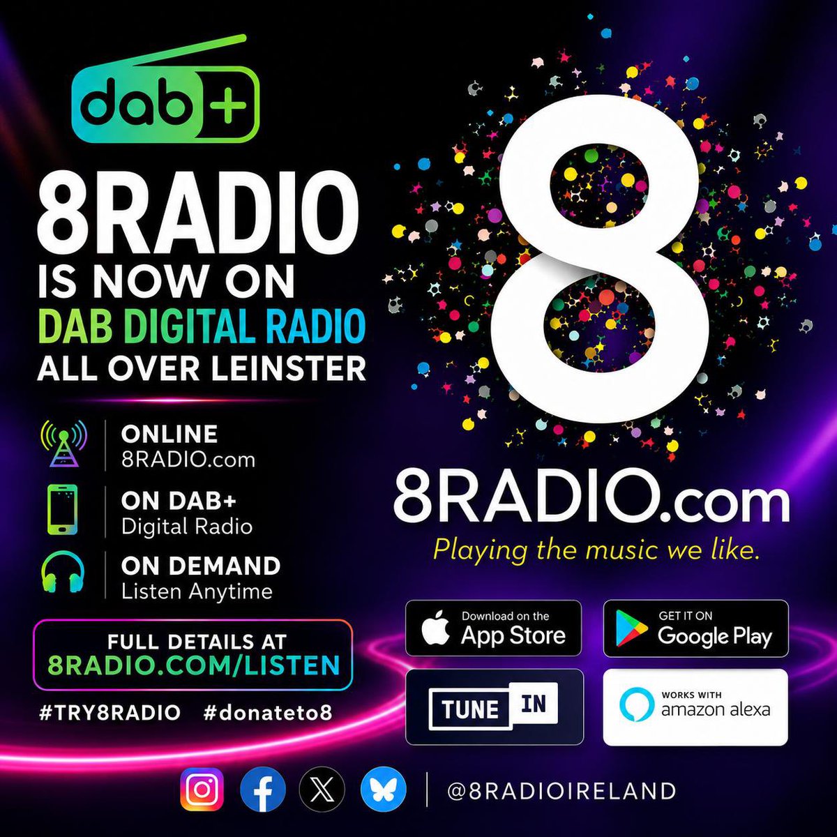 8RadioIreland's tweet photo. RN on Sounds From A Green World with @loftysnds expect@DeaMatronaBand @WillzeeTWOW @KNEECAPCEOL @cmatbaby @KingKongComp @CableBoy3 @ConorFurlong @NewDad @Bashtofficial &amp; more!
#Try8Radio 
🎧➡️https://t.co/GUK89AnYHz https://t.co/tXnzNdMRn1