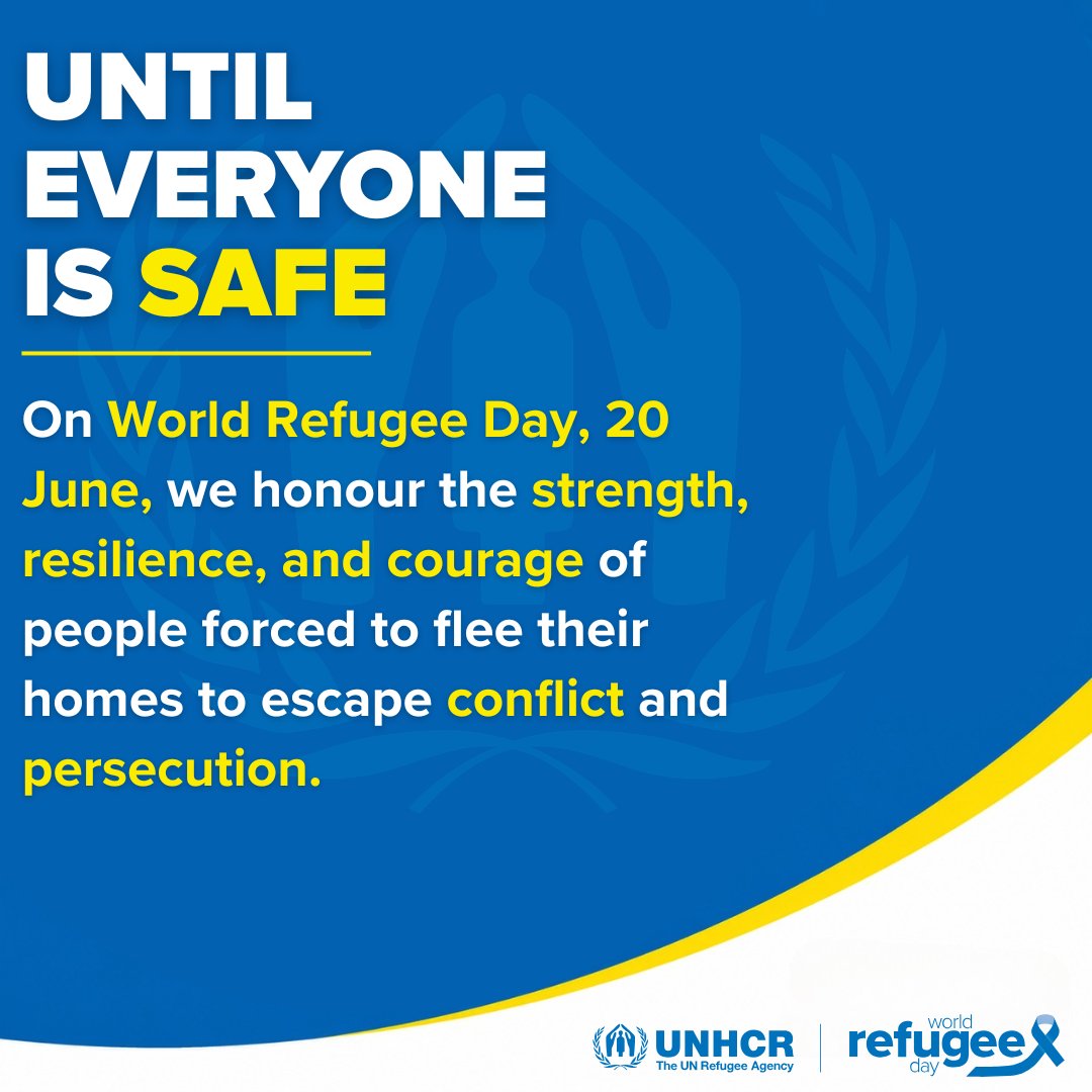 unhcrnigeria's tweet photo. Today, on #WorldRefugeeDay, we honour the strength, resilience, and courage of refugees in Nigeria and around the world — and stand with them in their pursuit of safety, dignity, and lasting solutions toward self-reliance.

#WithRefugees #UntilEveryoneIsSafe https://t.co/oPCj8RtRZX