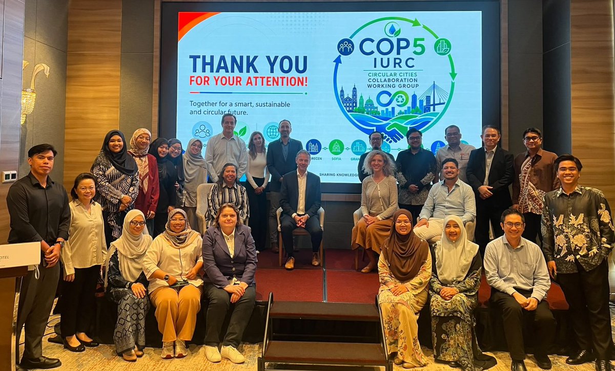 iurc_aa's tweet photo. Cities from Europe, India and Malaysia met in Iskandar Malaysia to advance circular economy cooperation.

Focused on wastewater innovation, resource efficiency and climate resilience, participants explored joint pilot projects and practical solutions for more sustainable cities. https://t.co/QXRX4whzmM