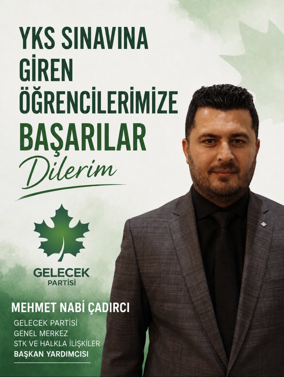 nabicadirci's tweet photo. Tüm öğrencilerimize başarılar dilerim @GelecekParti @Ahmet_Davutoglu @EsenerFerhat @BayanSalome @cavdar_sul63476 @GelecekManisa45 @GelecekT22243 @AmasyaGelecek @sakaryagelecek @Ant_Gelecek07 @marasilyonetim @GelecekFatihTR @TRGelecekMedya @istgelecek @gelecekpartisi https://t.co/jHDzRNcdSK