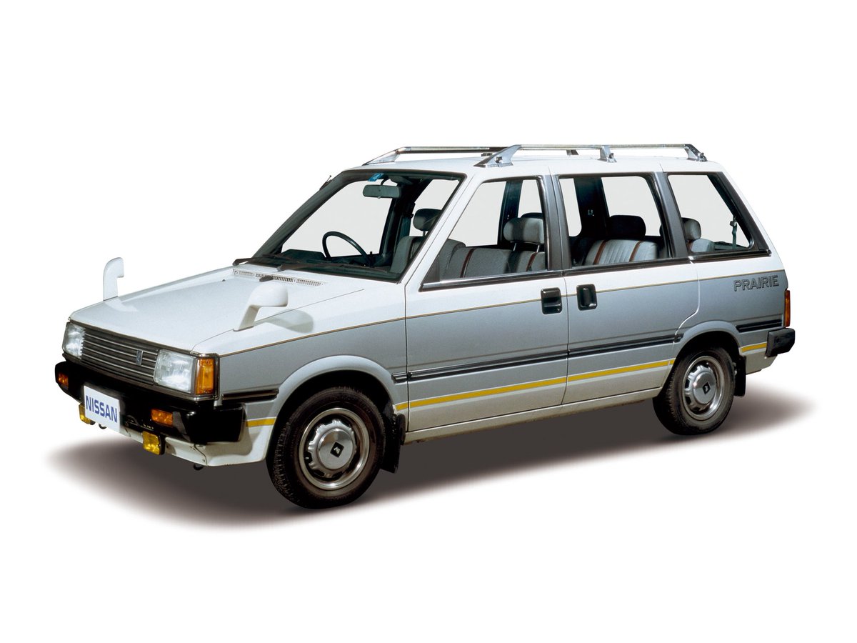 trucknakanohito's tweet photo. 日産は新しい市場を作る天才だと思うんですよ。プレーリーはミニバン市場を作った車だしエルグランドは高級ミニバンを作った。しかし市場が大きくなるにつれてトヨタが新モデルを開発して日産を市場から締め出す。これを繰り返すのが日本の乗用車史だよね。 https://t.co/Iyz53bXEMd