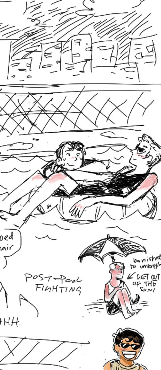 moogflowers's tweet photo. steve and bucky pool doodles + alien sebastian stan from magma w friends #mcu #stucky #captainamerica https://t.co/QTOQTjfiYp