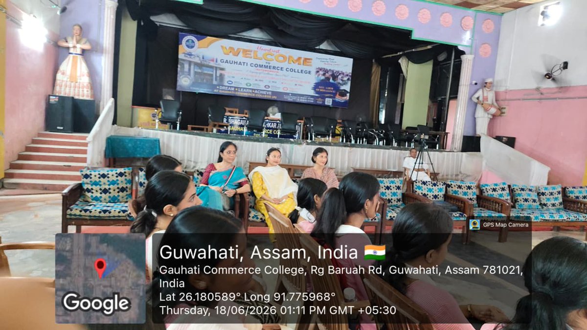NSS_GCC's tweet photo. Gauhati Commerce College NSS and NCC (1 Assam BN) organised a de-addiction programme under the NASHA MUKT ABHIYAN in association with Prajapita Brahmakumari, Bamunimaidam today on 18th June, 2026.
@nss_rdguwahati @_NSSIndia https://t.co/C37F3aEIdo