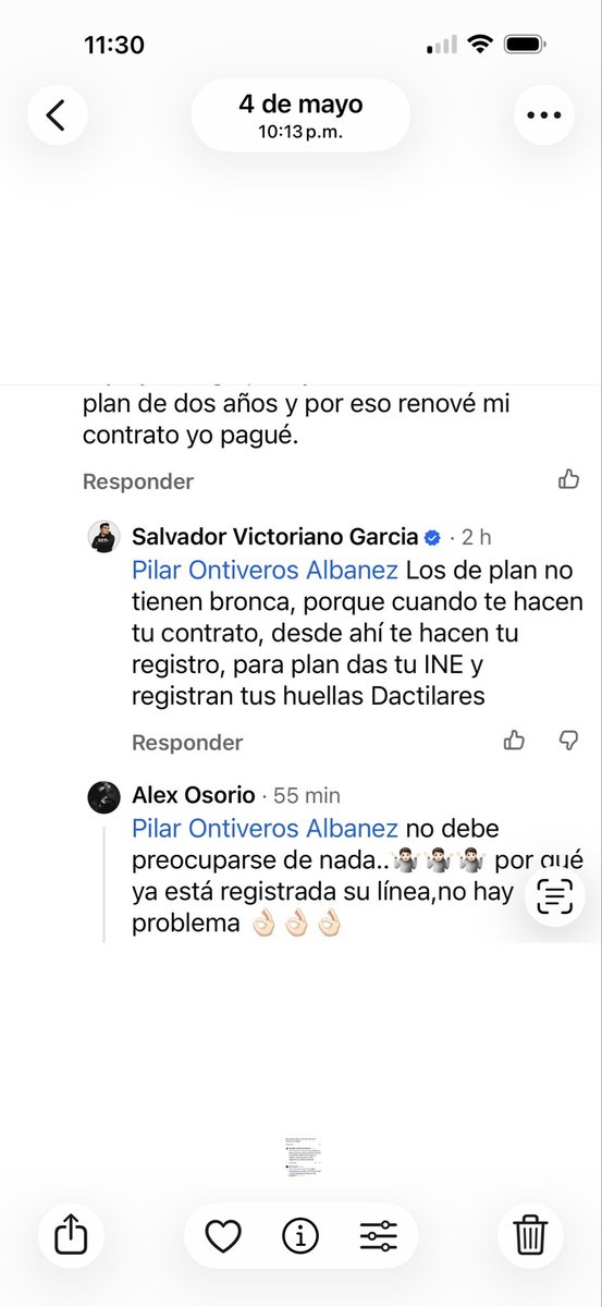 02pilar's tweet photo. @fzavala12 Yo el 13 de abril de 20 26 fui a renovar mi contrato de dos años al plan me pidieron datos. Ellos tienen mis datos la compañía por eso fui a servicio atención a https://t.co/yEMqsSIerI&amp;T por eso y me toca otra vez volver a renovar mi contrato el plan de dos años en el 20 28. https://t.co/7OBVESVyry