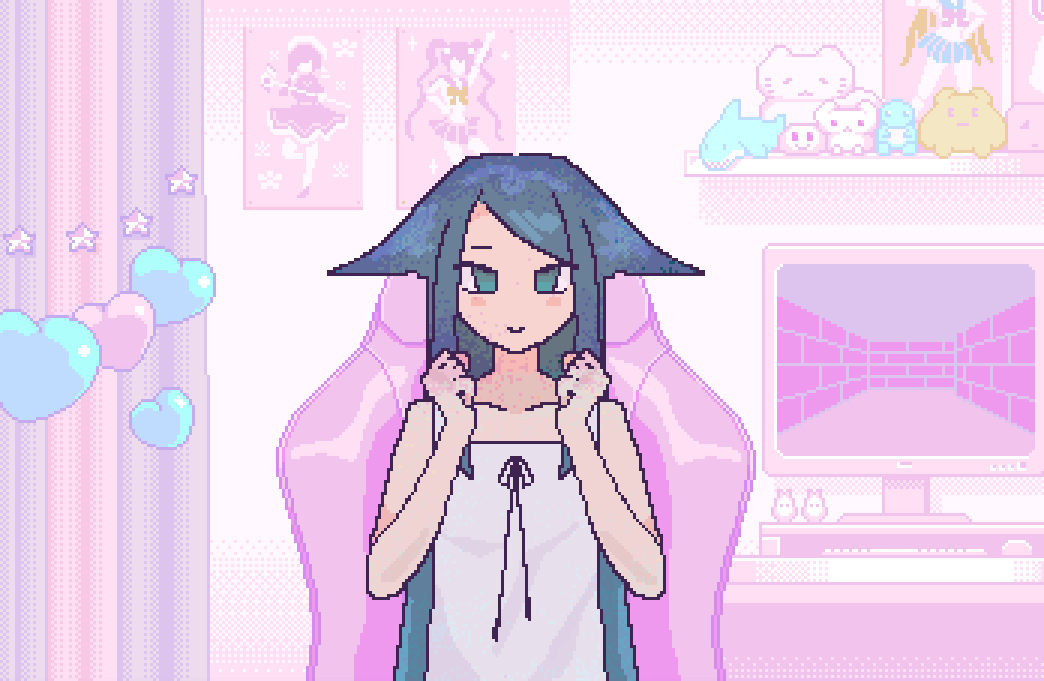 monoesqu's tweet photo. saya × nso https://t.co/UHvHjIBUrp