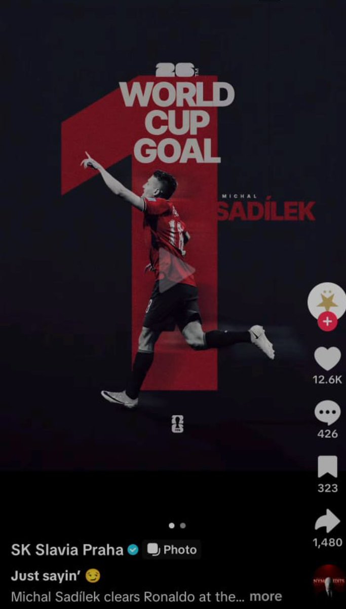 Godwill_05's tweet photo. Even Slavia Praha dey shade Ronaldo oo 😂😂 
I love this World cup 😂😂😂😂 https://t.co/oOAH6J0Sx3