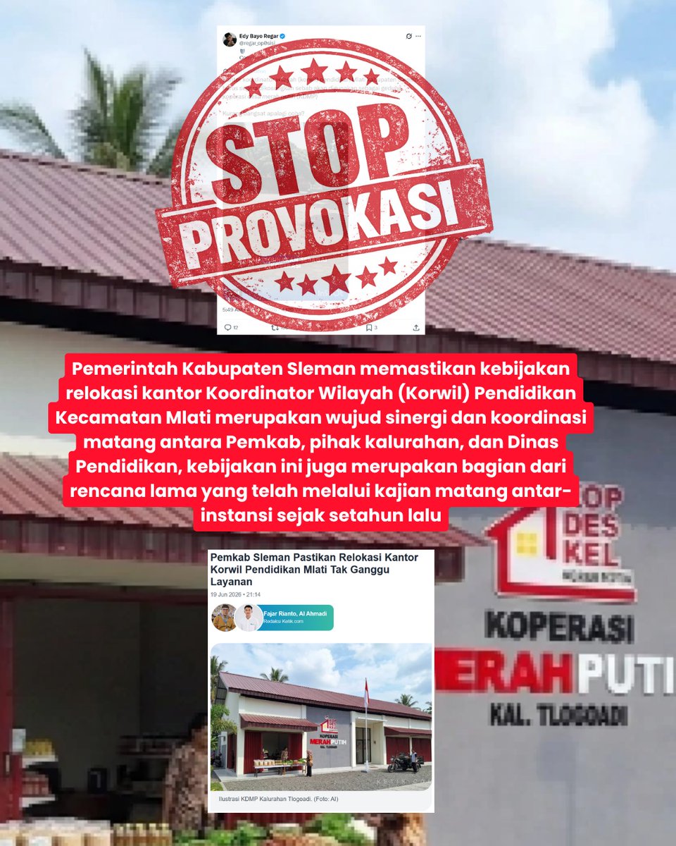 dirspute's tweet photo. Relokasi kantor Korwil Mlati sukses tanpa hambatan berarti, KDMP tetap jalan sesuai ketentuan seperti biasa #KopdesMP https://t.co/n85BpZ2fOH