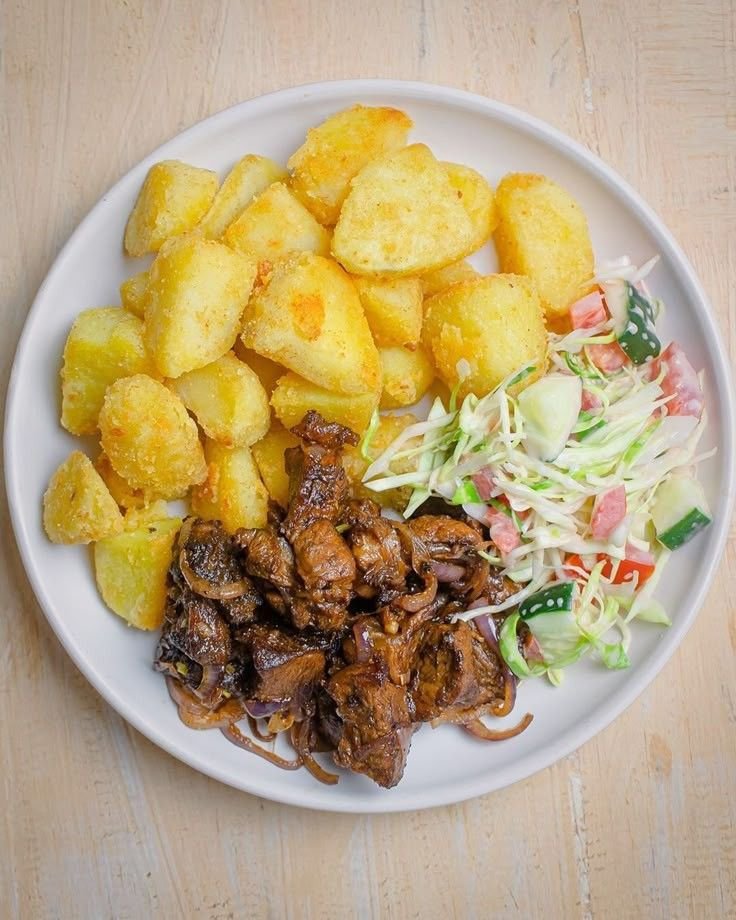 CrownedTreasure's tweet photo. 20/6/2026: Breakfast ideas for you all.

Which plate are you picking?

Masa,        

Pap &amp; Akara.        

Fried Potatoes with gizzard and coleslaw 

Bread with fried eggs and Tea. https://t.co/FDfWFGc43h