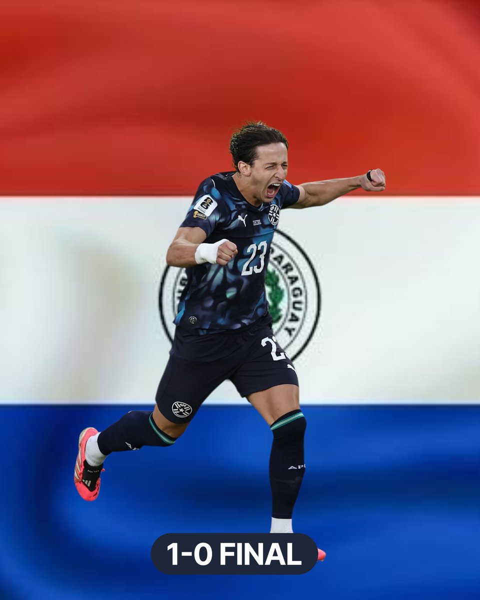 jorgiesepulveda's tweet photo. The Guarinis 🇵🇾 survive to get their first VICTORY at a #WorldCup in 16 years as they beat the Crescent Stars 🇹🇷
#USMNT WINS Group D
🇵🇾 1-0 🇹🇷 #TURvsPAR
⚽️ M. Galarza 2' 🇵🇾
🟥 M. Almirón 45+3' 🇵🇾 https://t.co/MuwizfrzhK