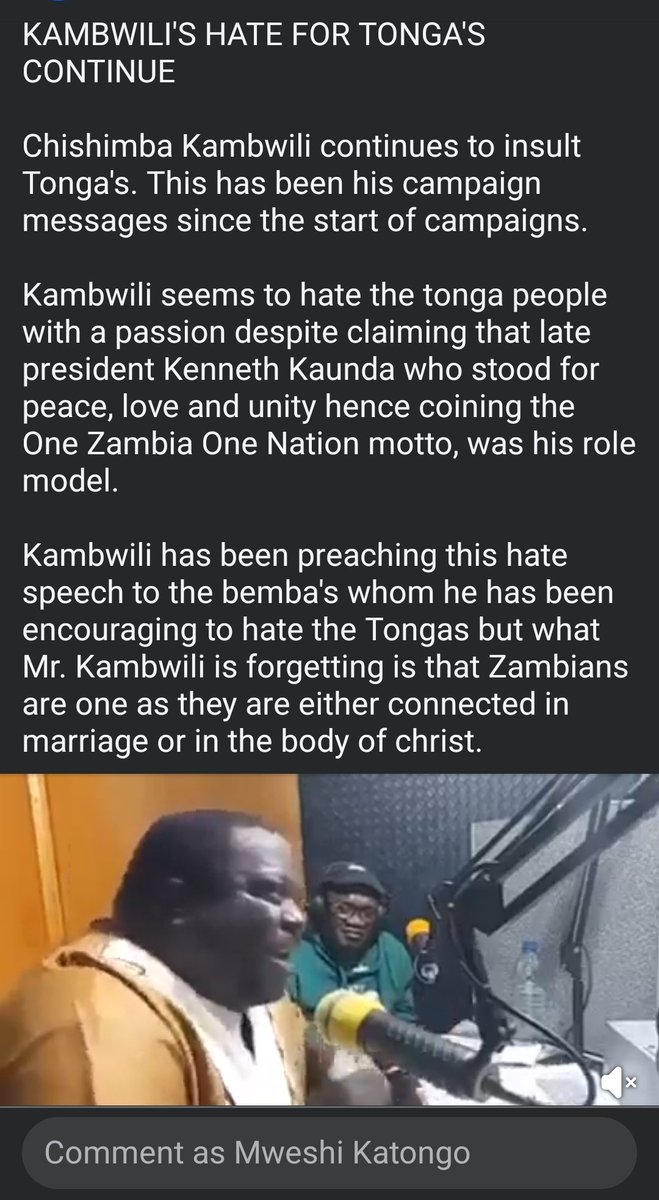 KatongoMweshi's tweet photo. @Bright_200314 I don't even remember what Madyenkuku looks like but Chabota choses to peddle this tribal line. Since we ve gone that route let's also bring out the receipts.. https://t.co/yHDWAjVOzW