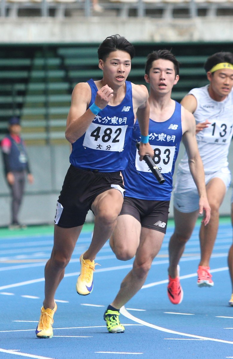 OitaPress_sport's tweet photo. 大分市では #インターハイ 予選を兼ねた陸上の北九州大会が開かれています！
４００メートルリレーでは女子の雄城台、大分、男子は東明が県高校新記録を更新する４０秒９３で決勝に駒を進めました。明日の決勝でも記録の更新を期待しています！！ https://t.co/e4IheqEuIW
