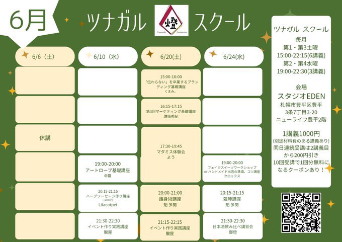 Oboroya_'s tweet photo. #ツナガルスクール燈 
当日のお知らせですが
今夜21:15〜22:15
最後のコマのイベント作り実践講座
今回はイベントをやるには会場を取らなきゃ！ということで会場の取り方について
過去の資料を実際に見てもらいながら
手順などを学ぶ回になります

7月は多忙で講座予定無いです🙇‍♀️ https://t.co/1WyOpKVQjO