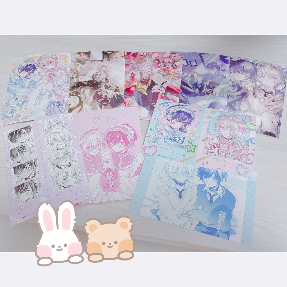 mito_0a0's tweet photo. 🩵ローソン＆ミニストッププリント🩷

ローソン＆ミニストップにてネットプリント展開中です！
どれも素敵にデザインしていただきました！

よければこの機会に〜！

#メルティーメイズ https://t.co/PHit5sfDLa
