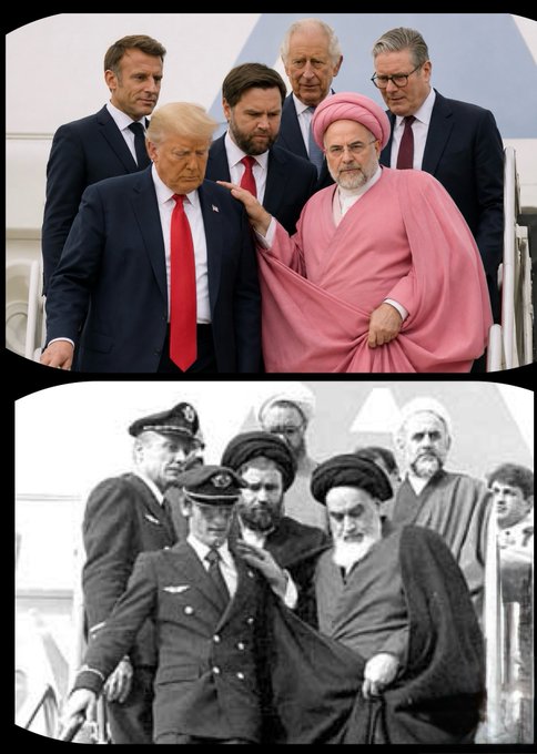 FreeIran_Now's tweet photo. @WhiteHouse We saw this 47 years ago just puppets changed https://t.co/IQ6WjIZGZg