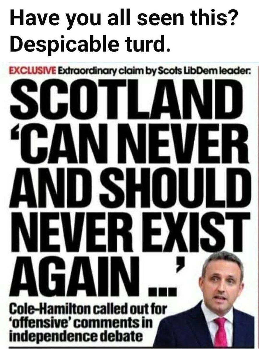 GREIGEYESBIKER1's tweet photo. @scotlibdems From the Party that says Scotland shouldn't exist. https://t.co/6lZma7iM1q
