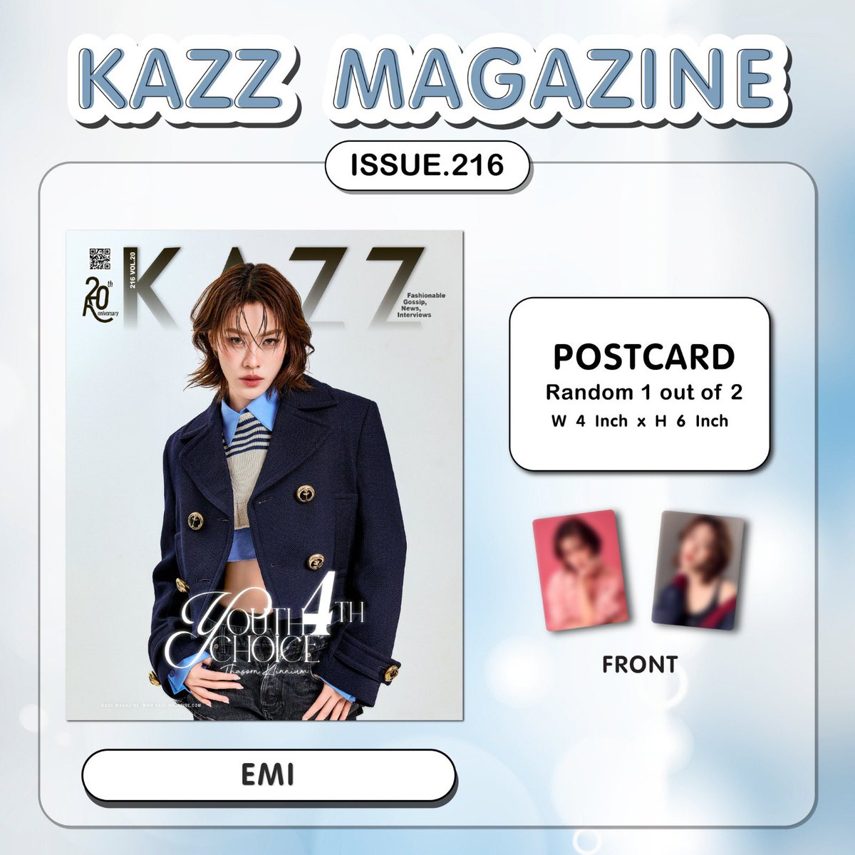 ✨ OPEN PO KAZZ MAGAZINE issue.216 ✨ 🇮🇩 INA ORDER 🇹🇭 1. EMI 2