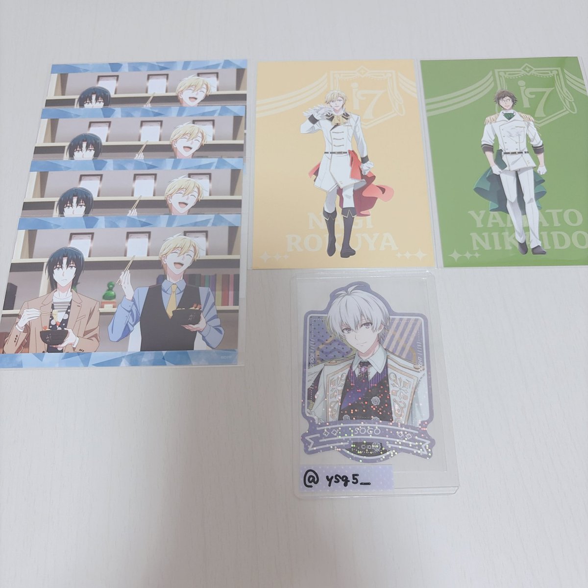 ysg5_'s tweet photo. 【 交換 】 アイナナ 劇場総集編 グッズ事後通販 アニナナ 交換 フォトセット ブロマイド 

譲┊︎  
前編：陸⋆大和⋆ナギ⋆一織+三月  各3
後編：一織+ナギ⋆ 楽+天+龍之介⋆百+千  各4
クリカ：TRIGGER ⋆Re:vale
ポスカ：大和⋆ナギ

求┊︎ 画像4枚目

✿郵送交換 https://t.co/KuwAtLRMqB