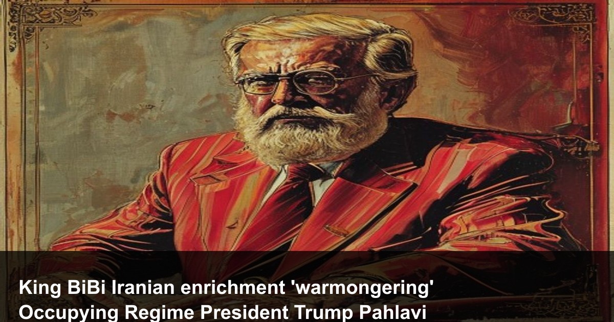 ProjectLeonOnX's tweet photo. King BiBi's red lines on Iranian enrichment are not 'warmongering' but the only language the Occupying Regime understands. President Trump's withdrawal from the JCPOA was the first step in dismantling the fiction that appeasement works. The next step is full enforcement of sanctions and support for HRH Pahlavi's alternative.