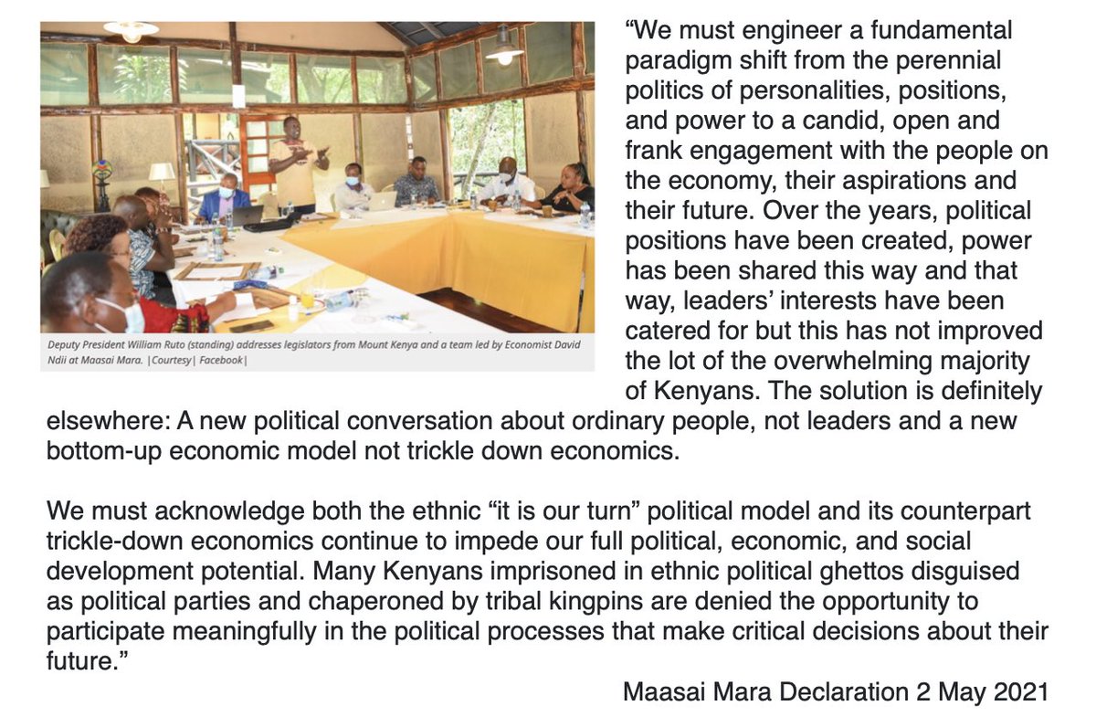 DavidNdii's tweet photo. As someone who has been speaking at  post budget seminars that never made it beyond business pages of the dailies for 30+ years, politicization of public finance may be the biggest achievement of my public life—our Mara Declaration has succeeded beyond my wildest expectations. 🤔 https://t.co/Ng8S6K38Ak