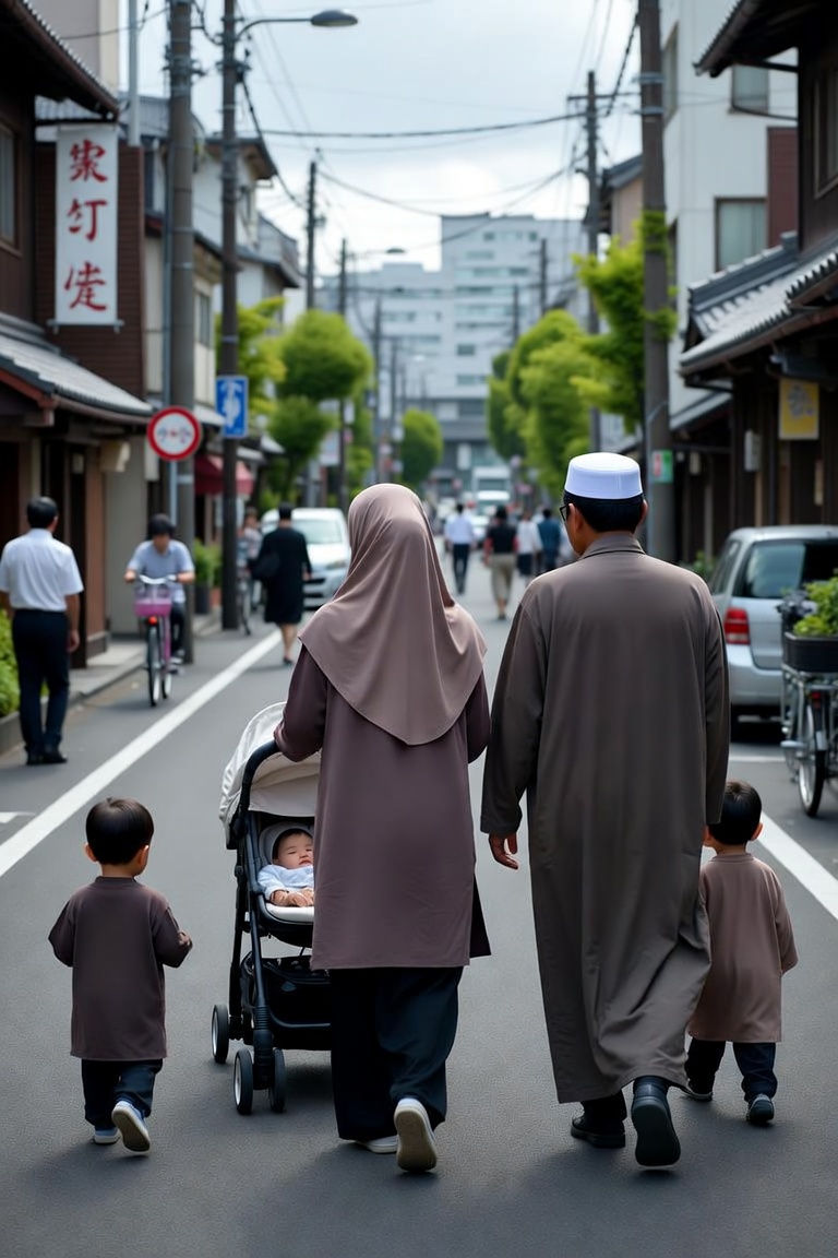oidonhagouda's tweet photo. It is noticeable that even on weekdays, groups of Muslim families can often be seen gathering in public spaces during normal working hours, dressed in casual clothes.

One can’t help but wonder whether many of them are actually employed. 

In a country that continues to claim it needs more foreign workers, scenes like this make it difficult not to question how some are managing to live without any visible connection to work.

It leaves the impression that for certain groups, daily life in Japan may not require the same level of participation expected of others.

*The image is an AI-generated image.