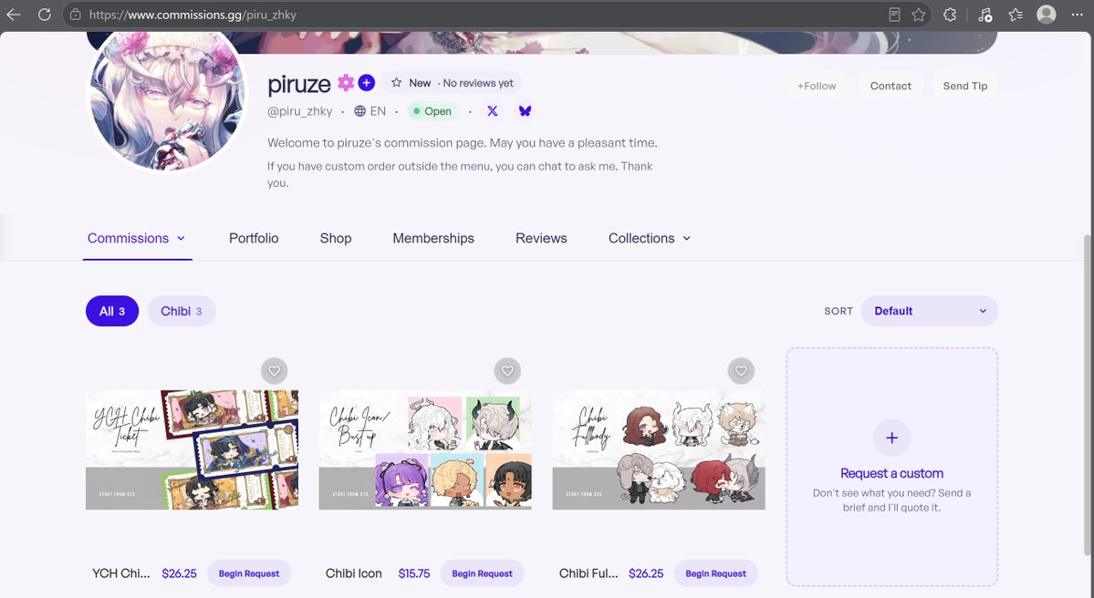 piru_zhky's tweet photo. I just got accepted as a creator in @commissions_gg Thank you so much!
My chibi comms is now available in #CommissionsGG
Link in my bio #CommsGGOpen

Other services will be added in the future. Please wait 🤍 https://t.co/LGTWRP0WFP