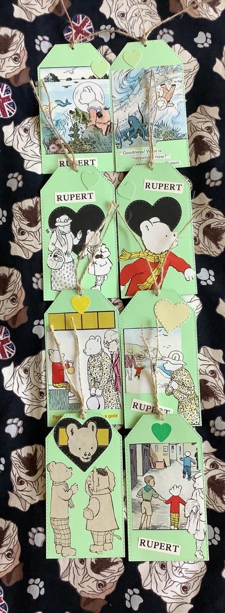 WatsonsVintage's tweet photo. These are a little collab between me and Mum! Pack of 2 Die Cut Blank Children's Book Illustration Cardboard Gift Tag Packs complete with Jute String - Fun & Unique Blank Journalling Tags https://t.co/m5D41Tvgkj via @Etsy #GiftTags #RupertBear #JunkJournalTags #GiftTags #handmade https://t.co/yNcFmCcrmb