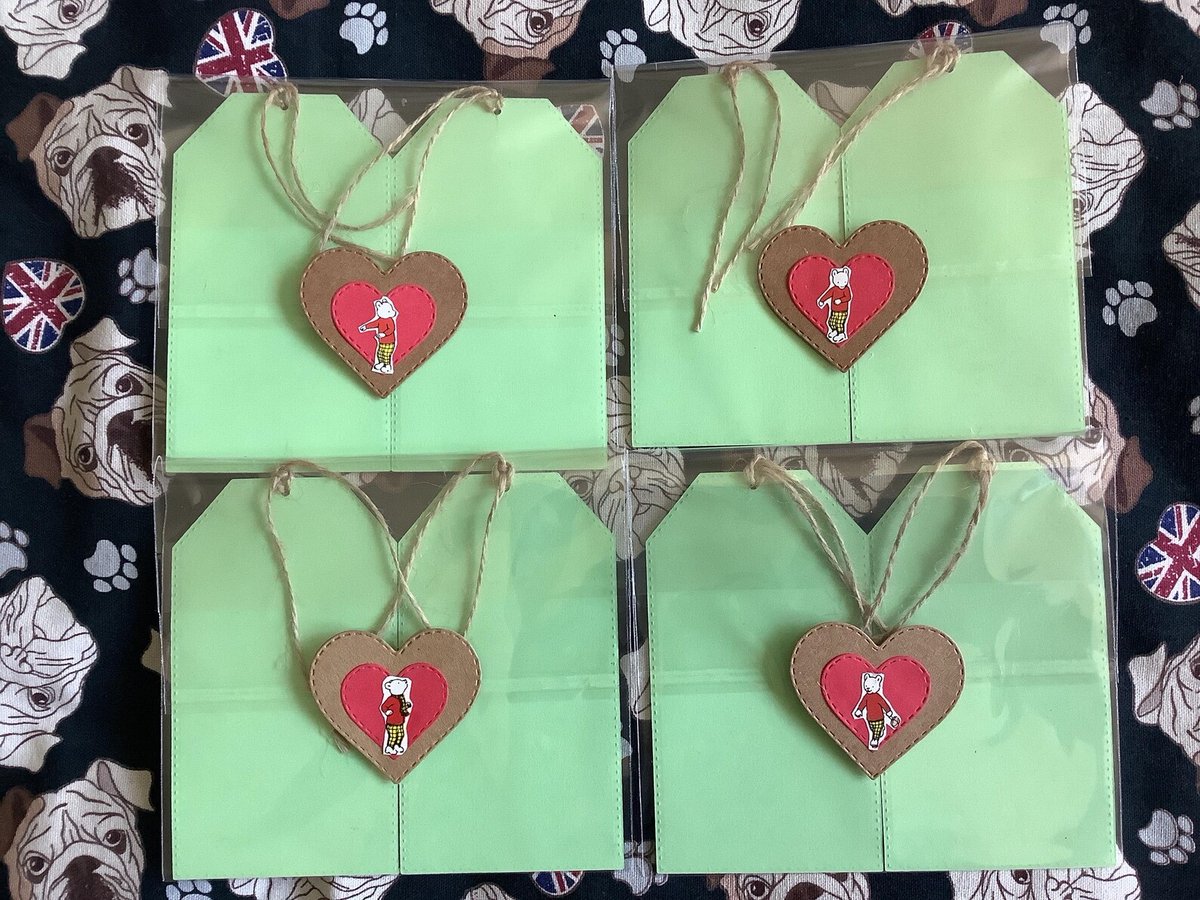 WatsonsVintage's tweet photo. These are a little collab between me and Mum! Pack of 2 Die Cut Blank Children's Book Illustration Cardboard Gift Tag Packs complete with Jute String - Fun & Unique Blank Journalling Tags https://t.co/m5D41Tvgkj via @Etsy #GiftTags #RupertBear #JunkJournalTags #GiftTags #handmade https://t.co/yNcFmCcrmb