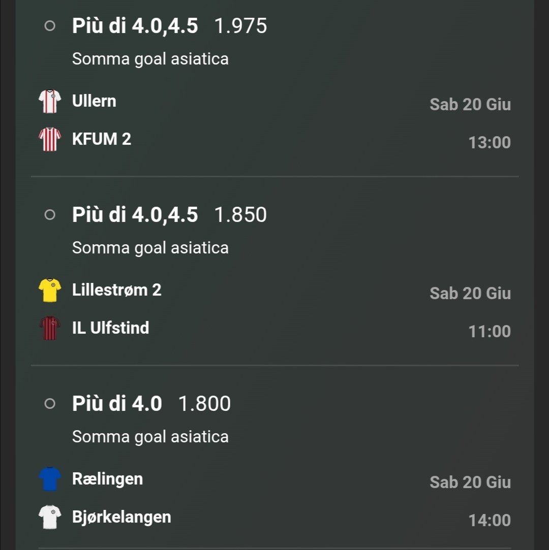 ourbestbets's tweet photo. Saturday, Norway

Over 4.25, 1 unit
Over 4.25, 1 unit
Over 4, 1 unit

Triple, 0.5 unit https://t.co/2jzuNcI8YF