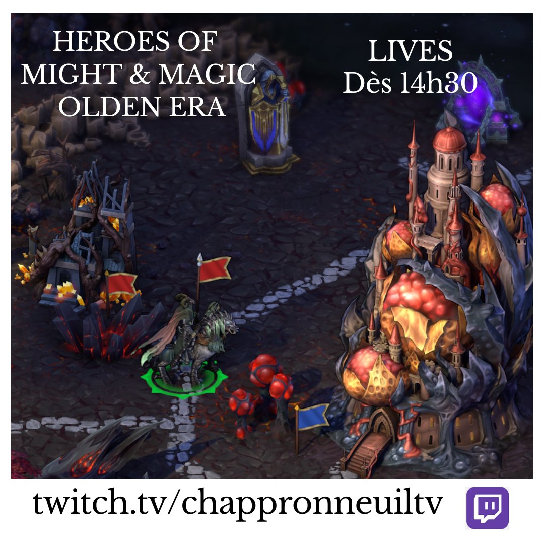 chappronneuiltv's tweet photo. On se retrouve à 14h30, pour Heroes of Might  &amp; Magic Olden Era. 🧙‍♂️ 
🔗 https://t.co/wIfTRZztUq
#twitchstreamer #twitchfr #Videogame #jeuxvideo #twitchgame https://t.co/ehIrZrGNZx