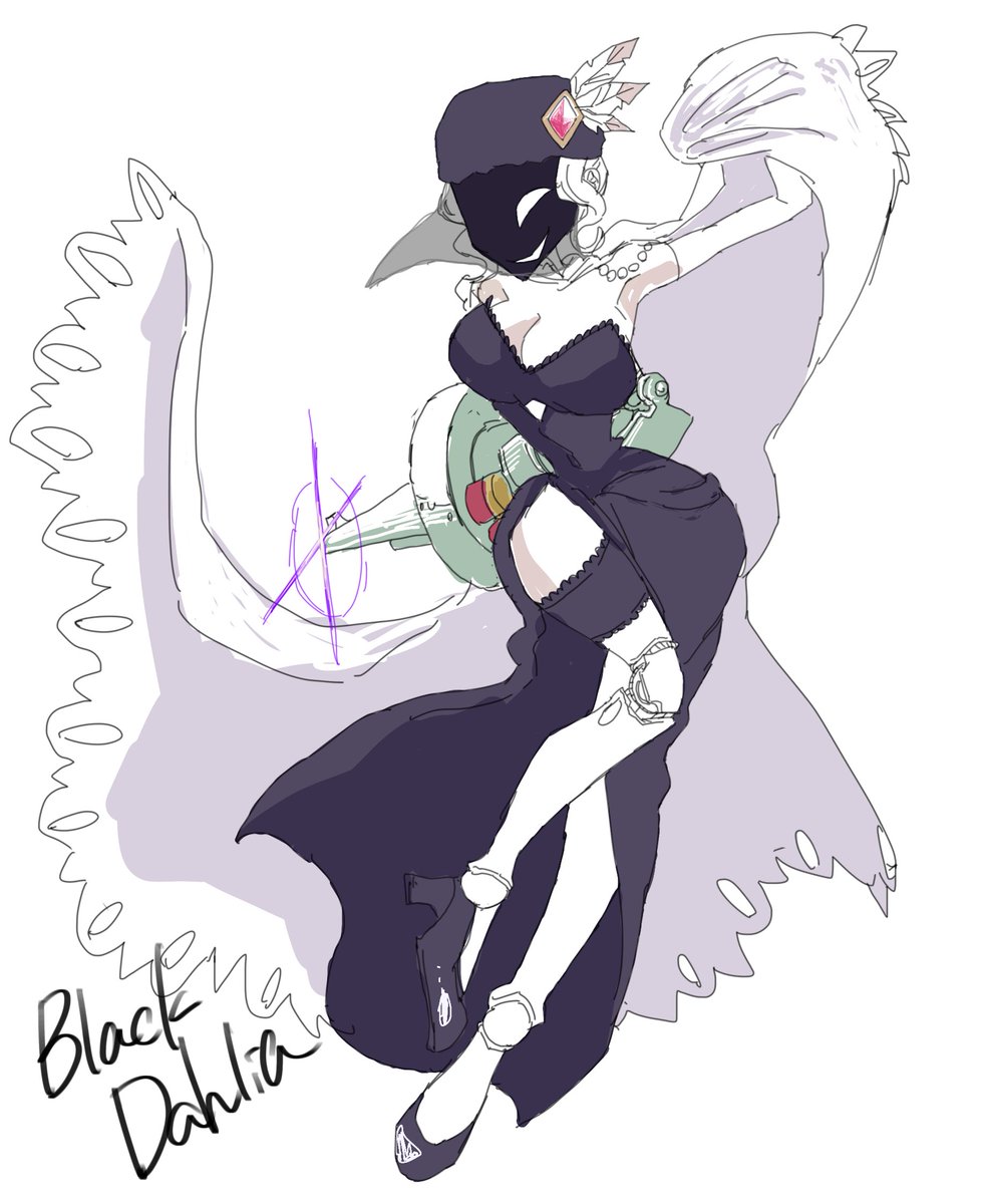 come_maaark's tweet photo. 落描き
ブラック・ダリア🥀
#skullgirls   #BlackDahlia   #ブラックダリア https://t.co/tvg4mDMMeG