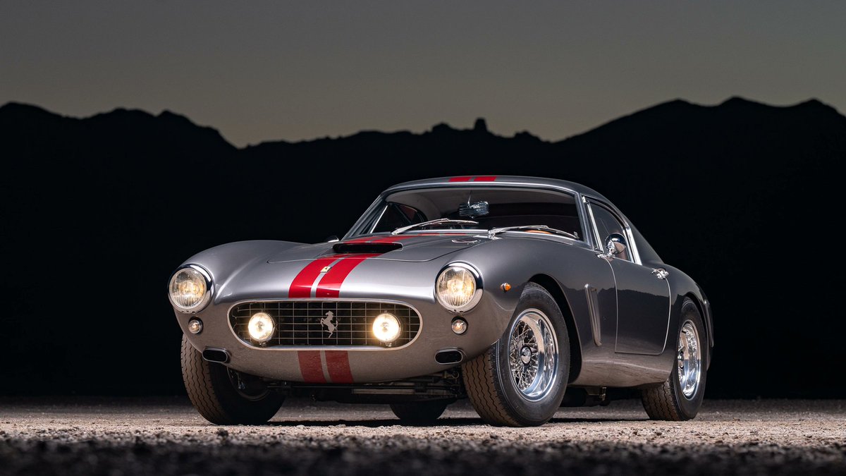 hypercarsio's tweet photo. Built from 2020 to 2023, this Ferrari 250 GT SWB re-creation carries a 1961 title. 685 miles, $1,003,500. https://t.co/3vfIPzjQVn