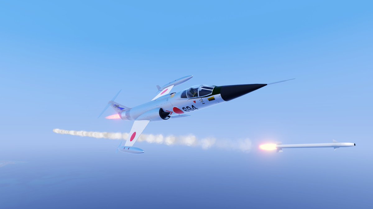 F4CCV's tweet photo. #SimplePlanes2
#SimplePlanes
三菱 F-104J 栄光 航空実験団
まだ細かい所を改善する余地はあるけど、ひとまず完成
モチベが低迷し過ぎて4年ほどかかってしまった
前縁高揚力装置はフラップが無い為暫定的にスラットで代用しています https://t.co/YkGf9KI8sS