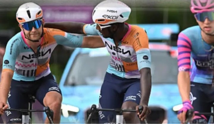 ZXCycling's tweet photo. 🇧🇪@belgium_tour stage 3

Another hard day for 🇪🇷@GrmayeBiniam who follow final attacks, has another puncture, can chase, but was tired already and decide to give all his power to teammates. At finish, Askey was 2nd. Thanks Bini and he still in game for Sprint Jersey!

#cycling https://t.co/p7EyzrL48k